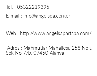 Angels Apart Hotel & Spa iletiim bilgileri